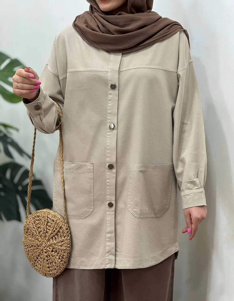 مانتو کتان کاغذی سلین 4